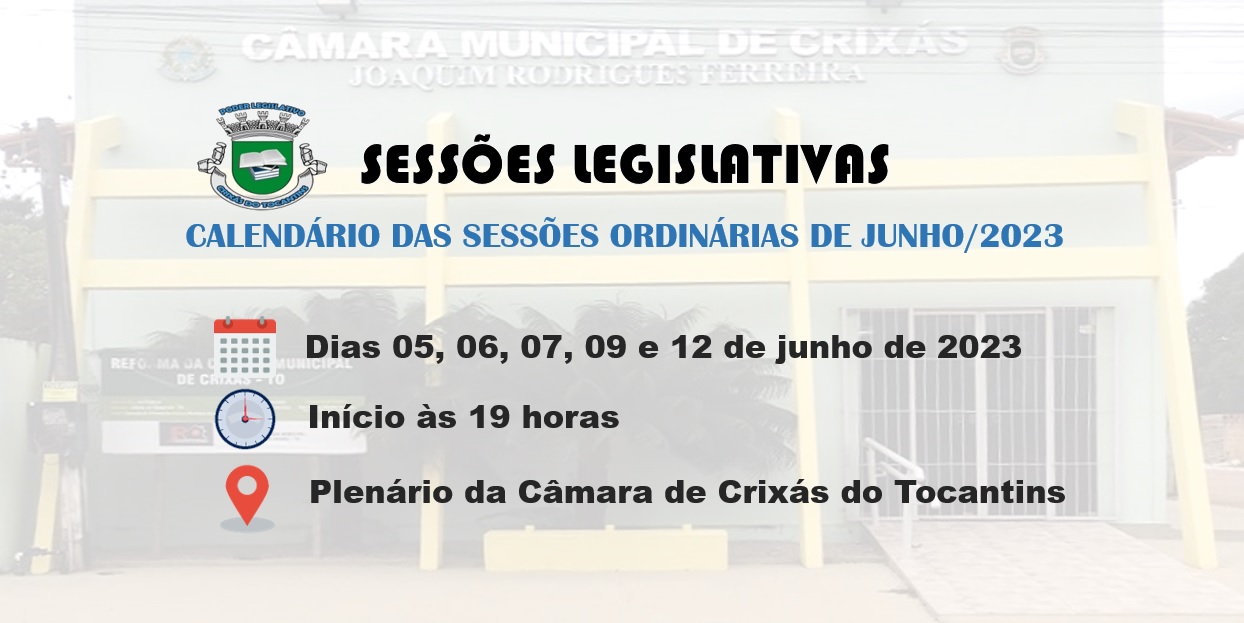 Sessões Ordinárias - Junho/2023